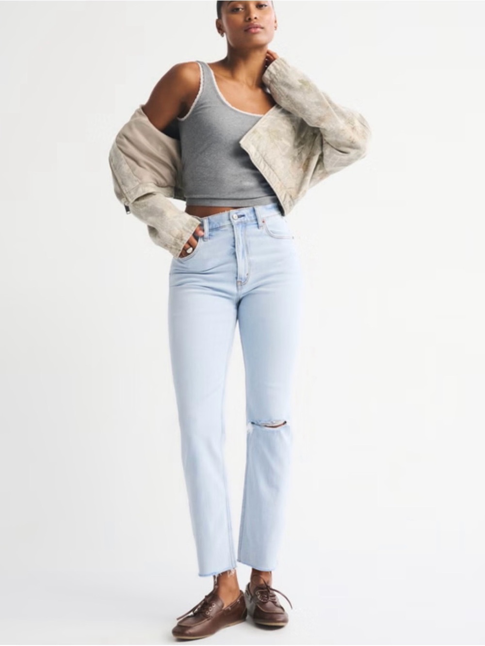 Abercrombie Ultra High Rise 90s Straight Jeans